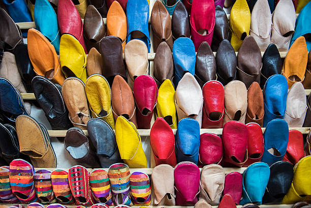 istock Tradition brightly coloured Moroccan slippers 508586520