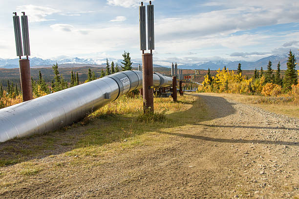 istock Trans Alaska Pipeline Underground and Overground in Autumn 508588178