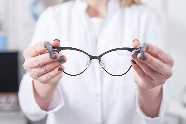 istock Cheerful female ophthalmologist is working with patient 508588510