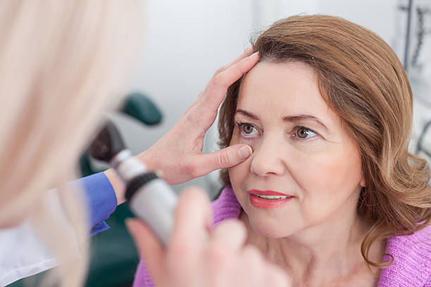istock Cheerful eye doctor is working with a patient 508588660