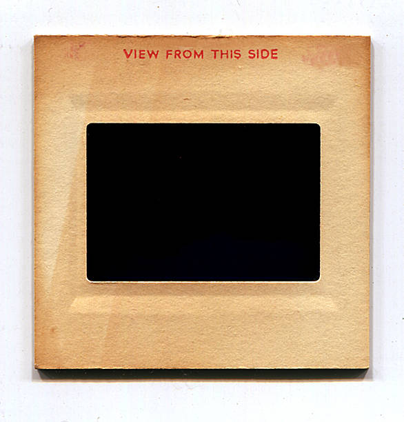 vuoto vintage cartone slide film monte - diapositiva foto e immagini stock