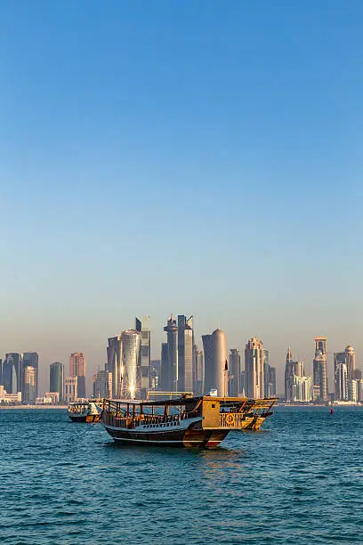 Photo of Doha Corniche in the early morning