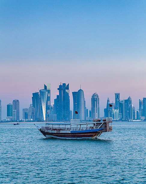 Doha Corniche in the early morning
