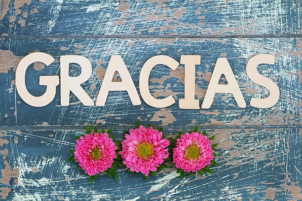 istock Gracias (thank you in Spanish) written with wooden letters 508593172