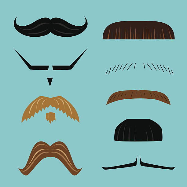 mustaches - ふさふさ点のイラスト素材／クリップアート素材／マンガ素材／アイコン素材