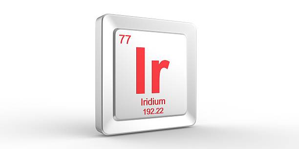 istock Ir symbol 77 material for Iridium chemical element 508605491