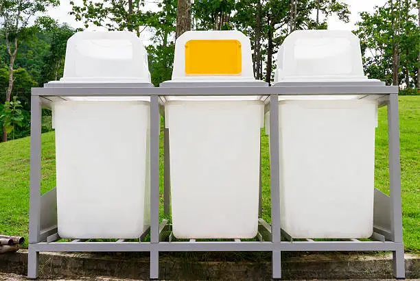 waste container is a container for temporarily storing waste, and is usually made out of metal or plastic.