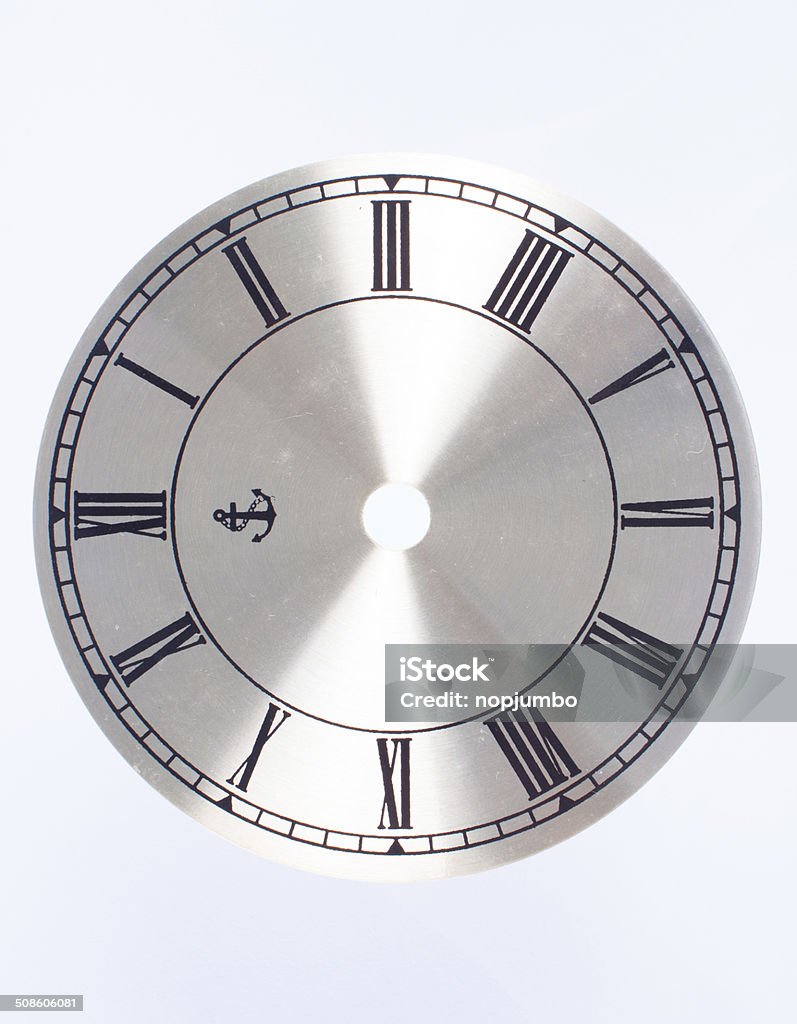 Clock face Clock face isolated on whit background Ancient Stock Photo