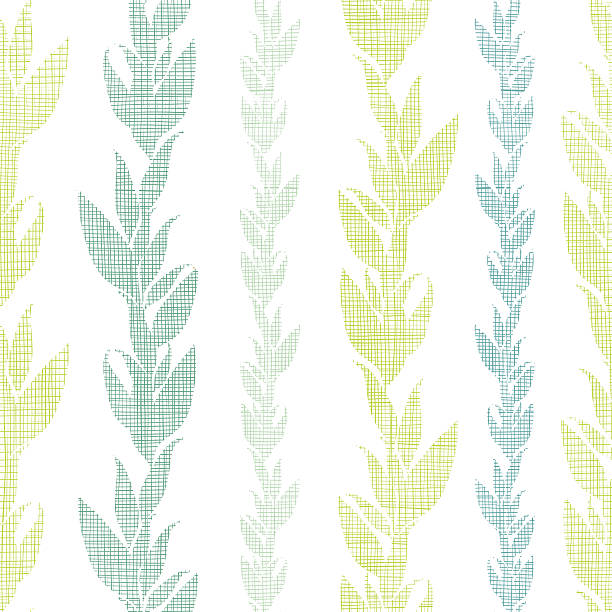 青緑色藻ブドウのシームレスなパターン背景 - wave pattern pattern green seaweed点のイラスト素材／クリップアート素材／マンガ素材／アイコン素材