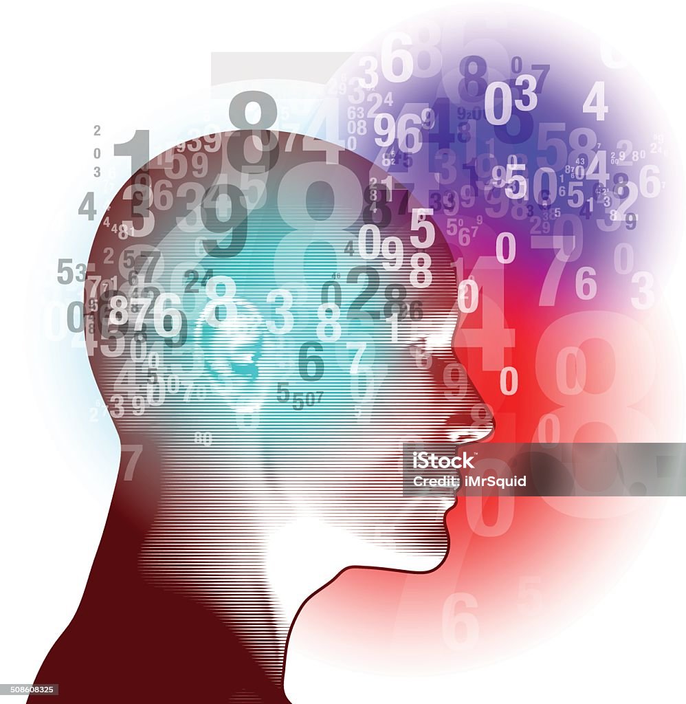 Deep Numeric Thinking Stock Illustration - Download Image Now ...