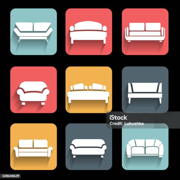Vector Sofa Stock Illustration - Download Image Now - Bed - Furniture, Business, Comfortable