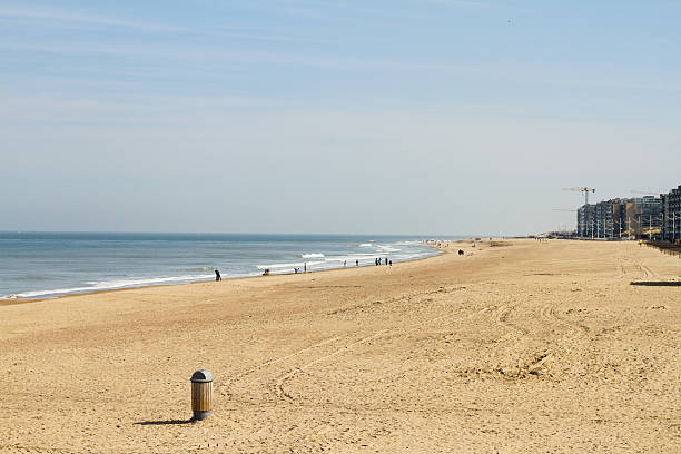 istock Belgian Coast Beach sea and sand dustbin 508609909