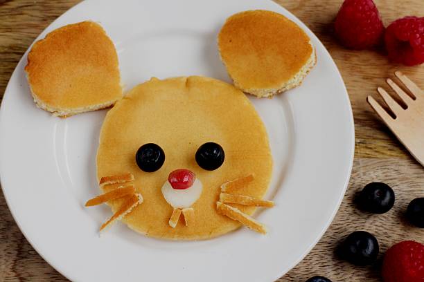 istock Cute little mouse pancake kids breakfast 508619924