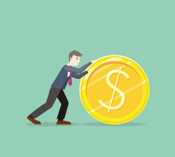 istock Time for Invest, Man With Gold Coin 508619986