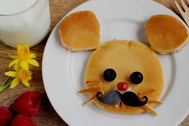 istock Cute little mouse pancake kids breakfast 508620052