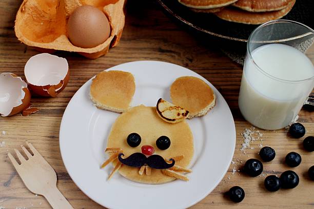 istock Cute little mouse pancake kids breakfast 508620182