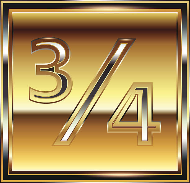 sztaba symbol ilustracja - number 4 gold number three dimensional shape stock illustrations
