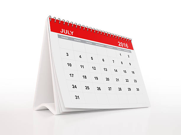 istock Monthly Desktop Calendar: July 508625868