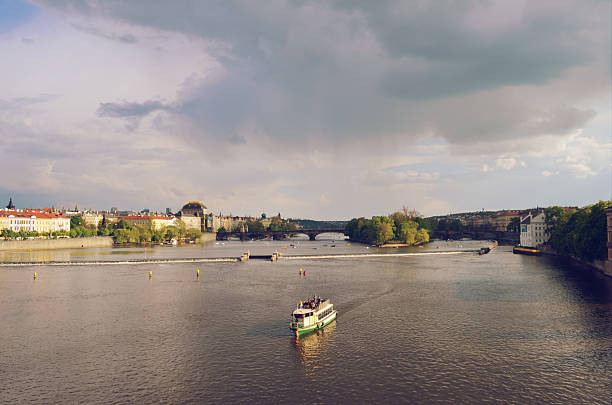 istock Vltava river from bridge in the afternoon 508626013