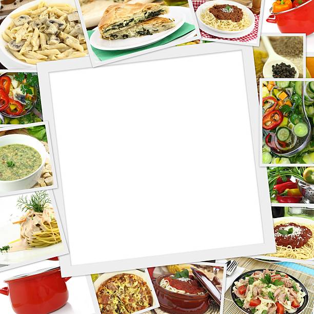 istock Collage with various dishes and blank frame in the middle 508626725