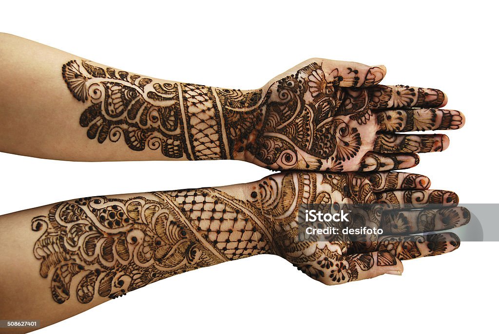 Henna Isolated Over White Stock Photo - Download Image Now - Henna Tattoo,  India, Cut Out - iStock