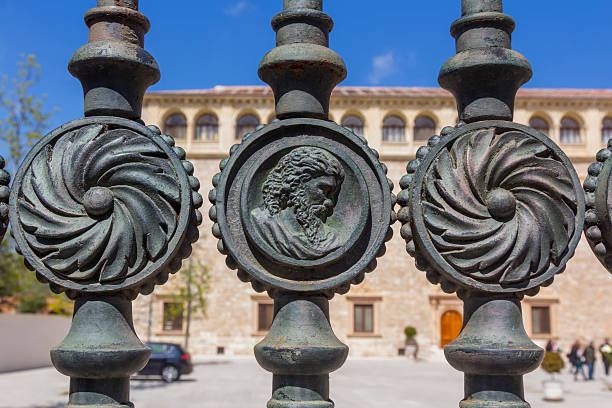 Wrought iron sign for the Lara Museum, Ronda, Malaga Province, Andalucia, Spain, Europe.