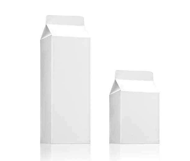 Milk box pack, Blank White Carton juice or beverage package