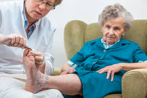 podologia - podiatry chiropody toenail human foot foto e immagini stock