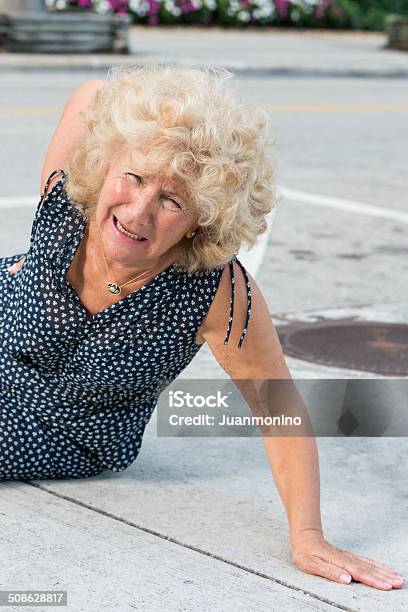 Fallen Senior Woman Stock Photo - Download Image Now - Falling, Senior Adult, 70-79 Years