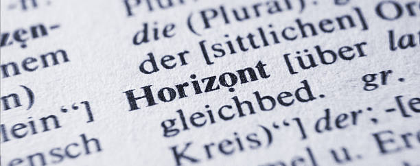 istock Macro image of dictionary definition horizon 508629239