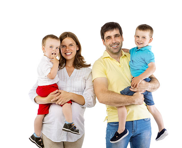 istock Happy family in studio 508629615