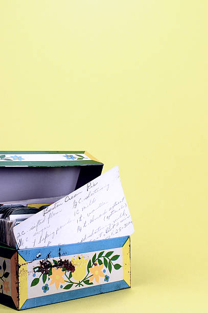 istock Recipe Box Showing A Handwritten Recipe 508630800
