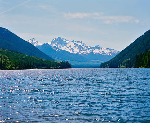 Hidden lake Lake in the Canadian Costal Mountains whistler mountain stock pictures, royalty-free photos & images