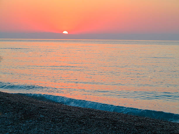 istock Beautiful red sunset over the sea 508631079