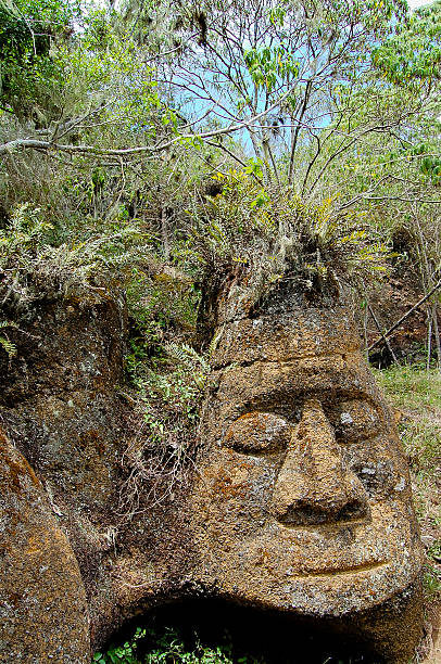 Rock Carving - Floreana Island - Galapagos