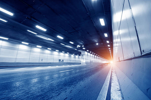 istock Abstract car in the tunnel trajectory 508632119