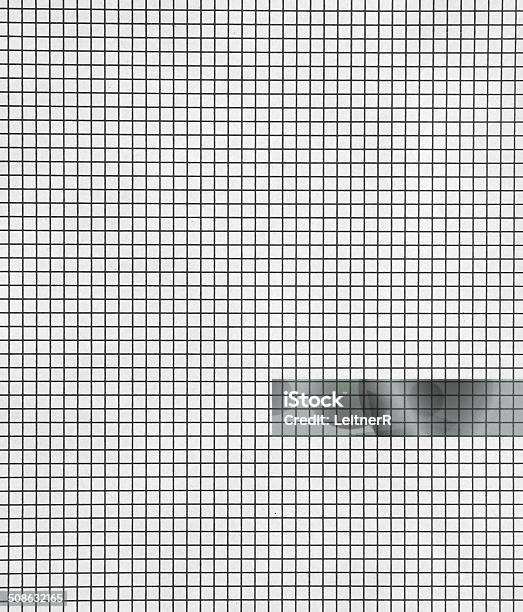 Checked Paper Stock Photo - Download Image Now - Art and Craft Equipment, Backgrounds, Black And White