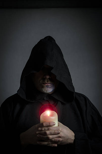 Head shot of a black monk