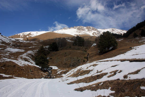 istock the mountain autumn with snow 508632807