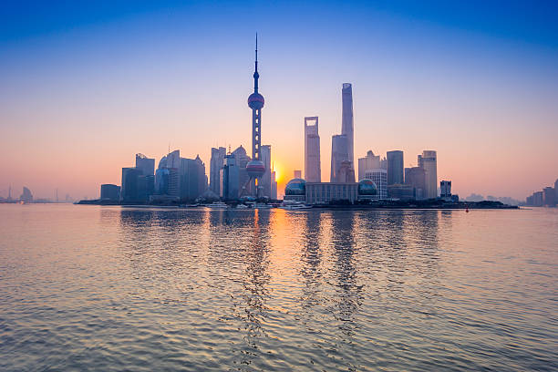 istock Skyline of shanghai at dawn 508634502