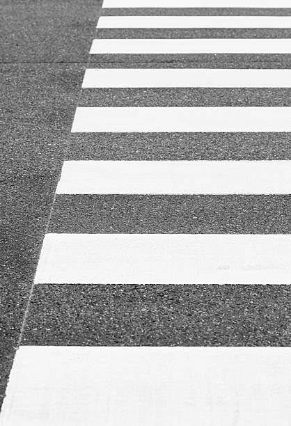 istock Close - up zebra crossing from empty street 508634806