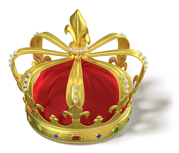 istock Gold crown with jewels 508635994