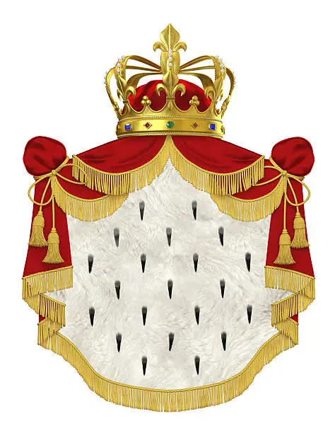 Photo of Royal mantle with crown