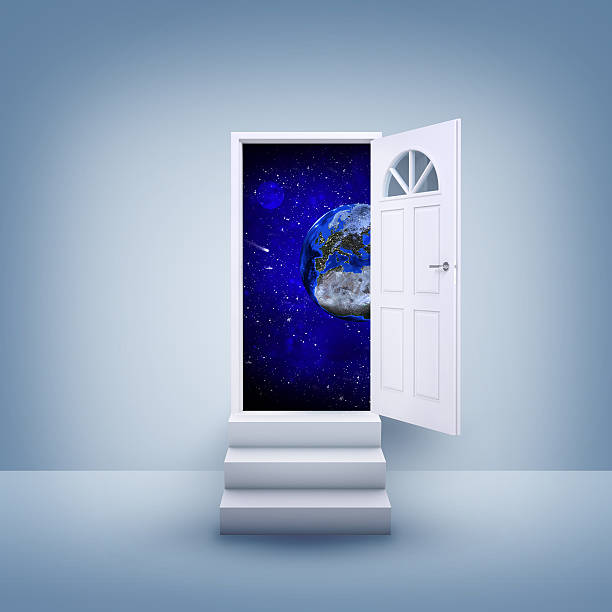 istock Stairs and magic doors 508650003
