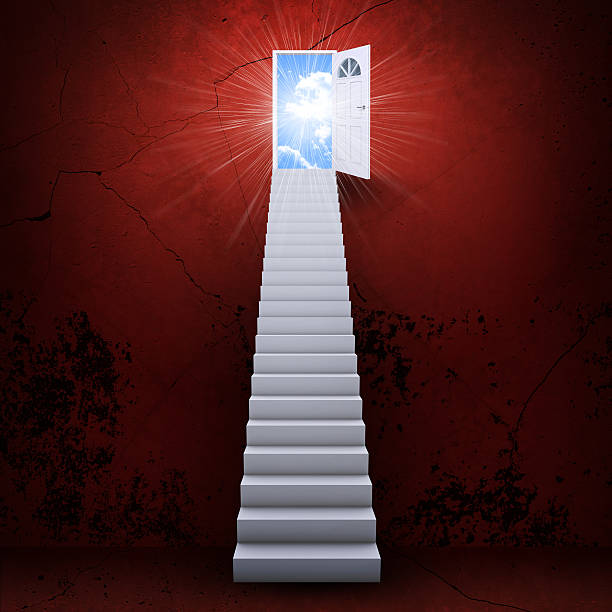 istock Stairs and magic doors 508652165