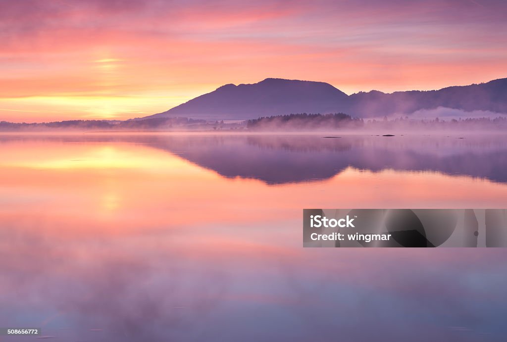 Ruhige Sonnenaufgang am See forgiveness in Bayern – Deutschland - Lizenzfrei Allgäu Stock-Foto
