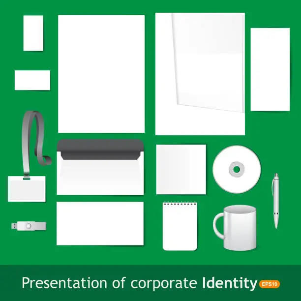 Vector illustration of Blank Stationery and Corporate ID Template.