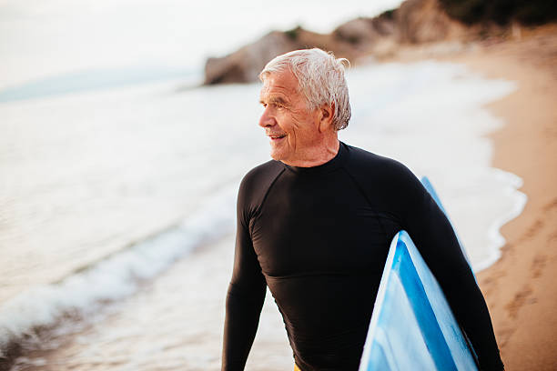 istock Portrait of a senior surfer 508659540