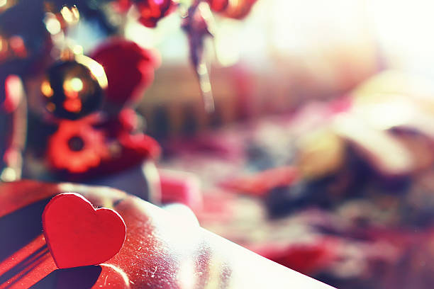 istock Heart gifts and lamp on background 508659800