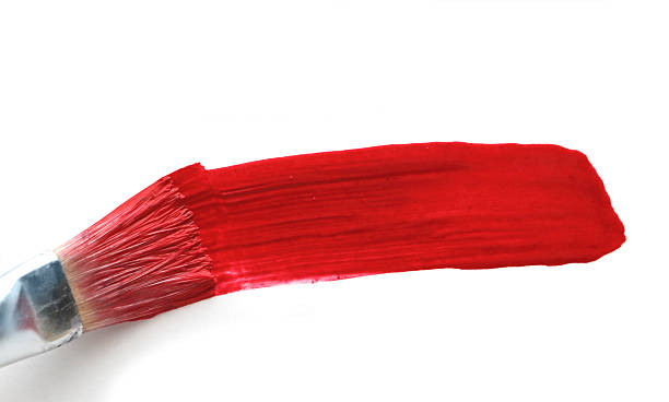 istock brushstroke red paint, art background 508661772